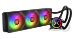 Krux HydroX 360 ARGB černá / AIO vodní chladič CPU / 3x 120 mm / 600–1800 RPM / AMD + Intel (KRXE002)
