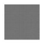 BRIXIES Plus 225.011 Základní podložka na stavění - tmavě šedá 25,5 x 25,5 cm