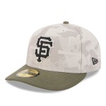 New Era Pánská kšiltovka San Francisco Giants MLB 2025 Authentic Armed Forces Pre-Curved 59FIFTY Fitted Velikost: 7 3/8