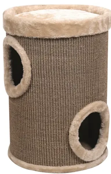 M-PETS Škrabadlo Ararat válec / Sisal, plyš / 33 x 33 x 50 cm / Pro kočky (353200)