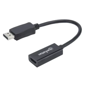 Manhattan DisplayPort - HDMI černá / Adaptér / 0,15 m / Full HD 1080p / Pasivní (151634)