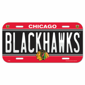 Wincraft Cedule Chicago Blackhawks License Plate Banner