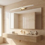 Koupelnové nástěnné LED svítidlo APP1874-1W 80cm GOLD OSW-66029