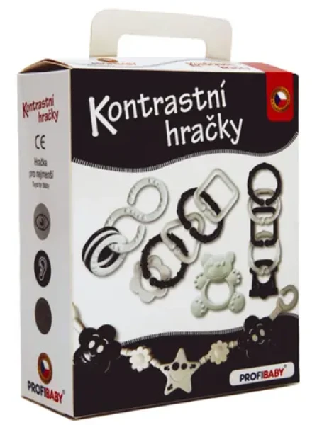 PROFIBABY Sada kontrastních hraček pro miminka