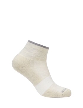 Dámské merino ponožky ICEBREAKER Wmns Multisport Light Mini, Ecru Hthr/Alloy/Snow velikost: 38-40 (M)
