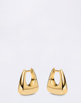 Maria Black Tote Huggie Gold PAIR Gold