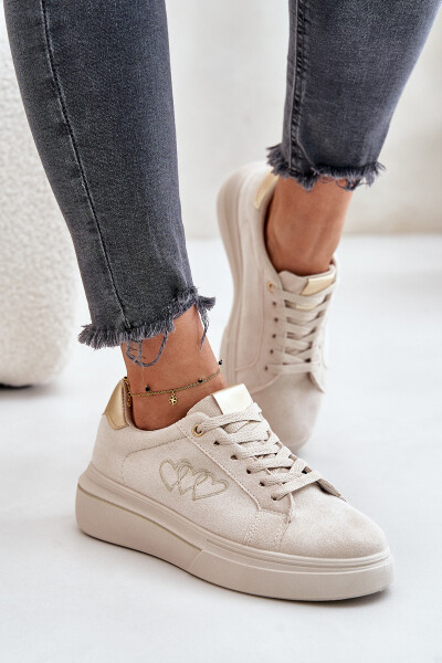 Zateplené Dámské Tenisky Big Star Béžové Velikost: 39