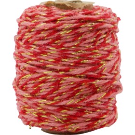 House Doctor Provázek Red 50 m, červená barva, textil