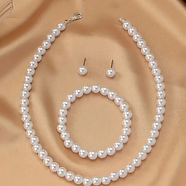 Ptakoviny.cz Sada perel náhrdelník, náramek a náušnice