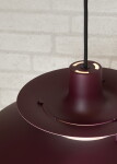 Louis Poulsen Závěsná lampa PH 5 Monochrome Burgundy, červená barva, kov