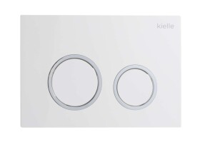 Kielle - Gemini New II Ovládací tlačítko splachování, lesklá bílá/chrom 70230020