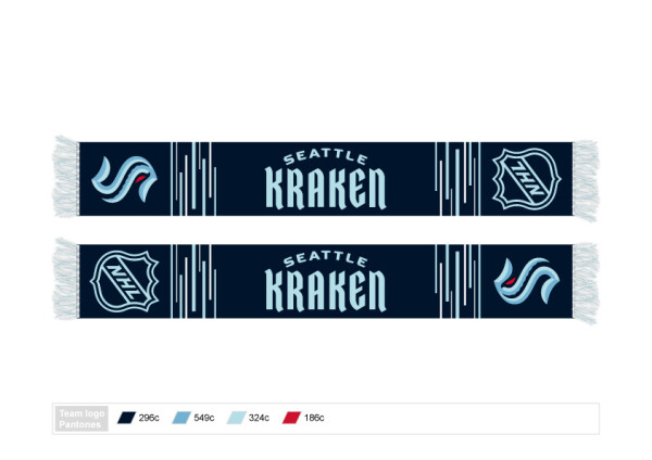 Great Branding Šála Seattle Kraken NHL Patch Letter