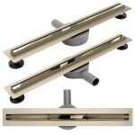 REA - Lineární odtokový žlab Neo Slim Pro 500 zlatá REA-G5692