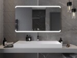 MEXEN - Nida zrcadlo s osvětlením 140 x 80 cm, LED 600 9806-140-080-611-00