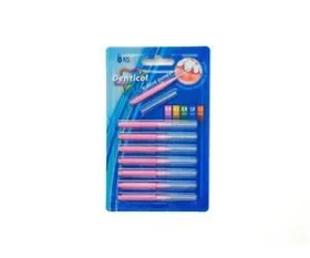 Denticol R01 0,6 mm / Mezizubní kartáček / rovný / 8+8 ks (8595689805784)