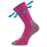 VOXX Ponožky slabé z merino OPTIMUS s ionty stříbra FUXIA 35-38 126344