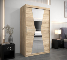 Šatní skříň Abi Ma Barva korpusu: Dub Sonoma, Rozměry: 120 cm, Dveře: Dub sonoma