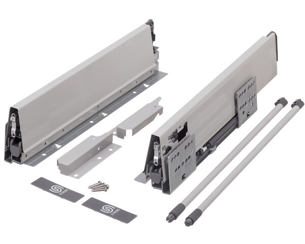 Strong výsuv StrongBox 300/140mm, šedý, kulatý reling (146760)