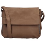 Stylová dámská koženková crossbody kabelka Teaga, khaki