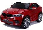 Mamido Elektrické autíčko BMW X6 M dvoumístné XXL lakované červené