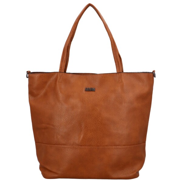 Trendová dámská koženková kabelka přes rameno Ramira, hnědá