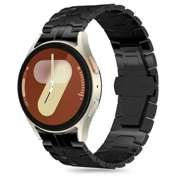 Tech-Protect Stainless Line černá / Řemínek / Samsung Galaxy Watch 4/5/5 Pro/6/7/FE / nerezová ocel