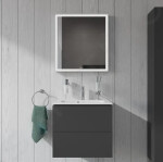 DURAVIT - ME by Starck Umyvadlo nábytkové Compact, 630x400 mm, s 1 otvorem pro baterii, alpská bílá 2342630000