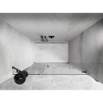 MEXEN/S - Lunar-B sprchové dveře křídlové pravé 125, transparent, grafit kartáčovaná 832S-125-050-66-00-P