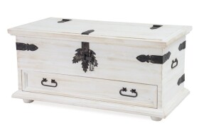 ARTEN (NANO Systems s.r.o.) Rustikální truhla POPRAD COS15 se šuplíkem (bílé vosky)