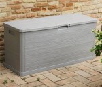 TOOMAX WOODYS zahradní plastový úložný box 280 L - světle šedá