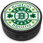 Mustang Puk Boston Bruins NHL St. Patrick's Day Puck