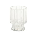 Chic Antique Oboustranný svícen Glass Clear 8 cm, čirá barva, sklo