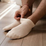 Nohy Steven art.197 100% bavlna 35-46 přírodní 41-43