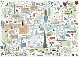 GIBSONS Puzzle Mapa Londýna
