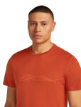 Pánské merino tričko s krátkým rukávem ICEBREAKER Mens 150 Tech Lite SS Tee Mounta Pulse, Agate velikost: M
