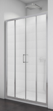 SanSwiss TOPS4 1600 01 30 Sprchové dveře dvoudílné 160 cm, matný elox/mastercarré