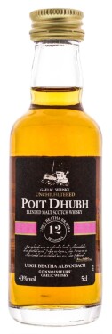 Poit Dhubh Blended Malt Whisky 12y 43% 0,05 l (holá lahev)