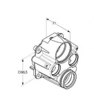 KLUDI - Obrácený adaptér pro podomítkový systém 7400100-00