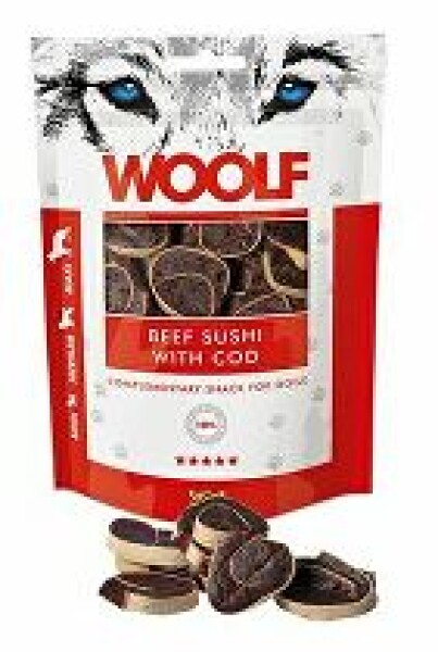 WOOLF Classic poch. Beef Sushi with Cod 100g