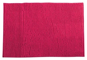 MSV Koupelnová předložka CHENILLE růžová / mikrovlákno / protiskluzová / 40 x 60 cm
