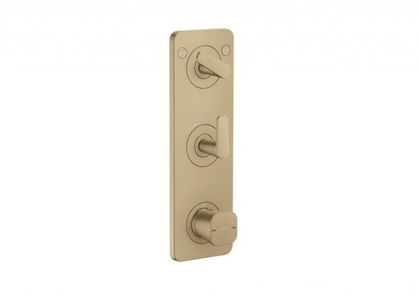 AXOR - Citterio C Termostatická baterie pod omítku, pro 2 spotřebiče, kartáčovaný bronz 49700140