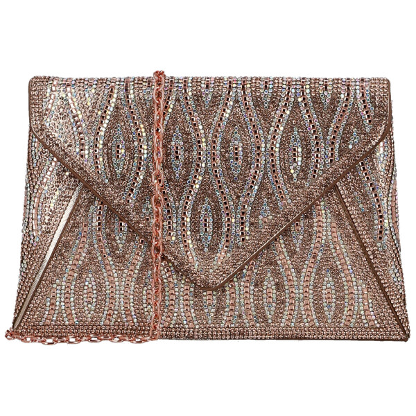 Luxusní dámské psaníčko Michelle Moon Elizara, růžové