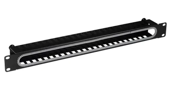 EFB 699999NTS.1 černá / Vyvazovací panel / 19" / 1U / s krytem (699999NTS.1)