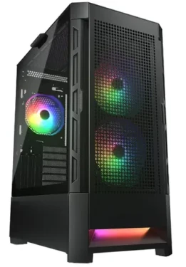 COUGAR Duoface RGB černá / PC skříň / E-ATX / ATX / micro-ATX / mini-ITX / RGB / průhledná bočnice / bez zdroje (CGR-5ZD1B-RGB)