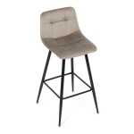 Barová židle, hnědá, látka,AUB-X7015 CAP2