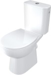 DEANTE - Funkia Evo stojící WC mísa, kombi, bezokrajová, CDFD6RPS
