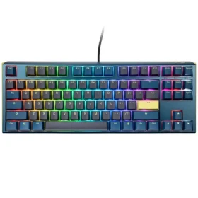 Ducky One 3 Daybreak TKL Cherry MX-Black modrá / herní klávesnice / podsvícená / mechanická / drátová USB-C / US (DKON2187ST-AUSPDDBBHHC1)