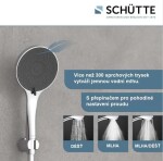 Eisl - Ruční sprcha CAPRI, chrom/antracit, 3 funkce, 60291 60291
