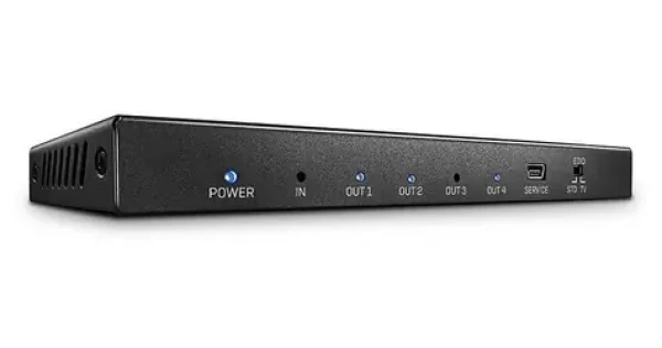 Lindy 4 Port HDMI 18G černá / HDMI splitter / 4K 60Hz / HDCP 2.2 / EDID management (38236)