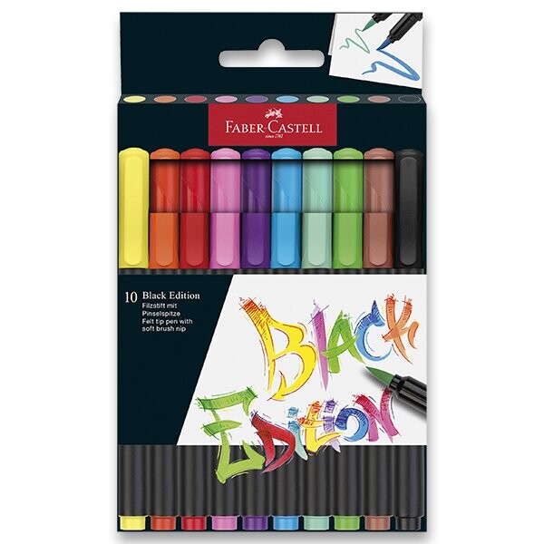 Fixy Faber-Castell Black Edition Brush, 10ks
